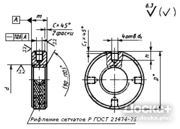 Гайки круглые по гост 8381-73, 13040-67, 15511-70